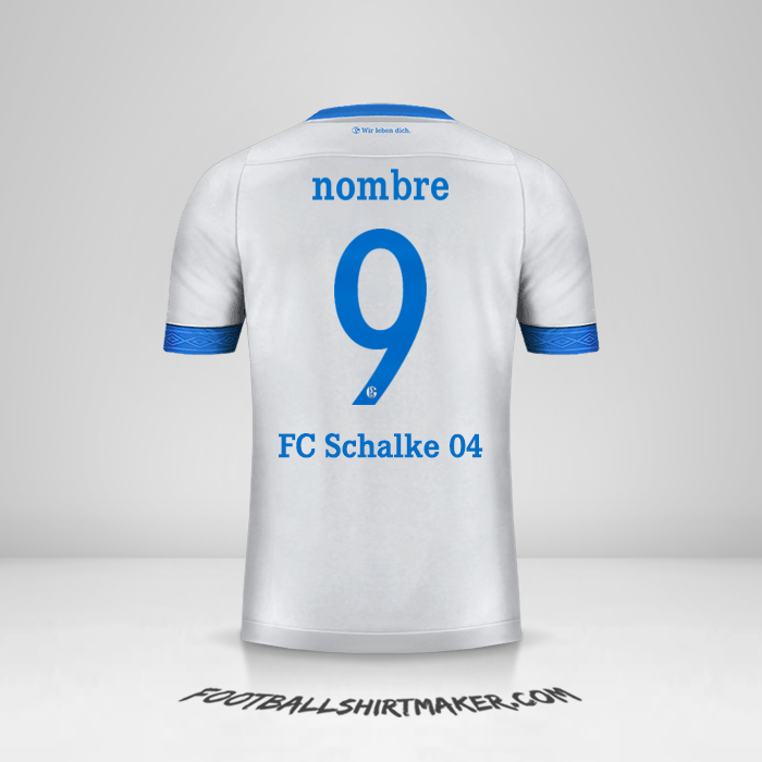Jersey Schalke 04 Cup 2018/19 Visita -  nombre - 9