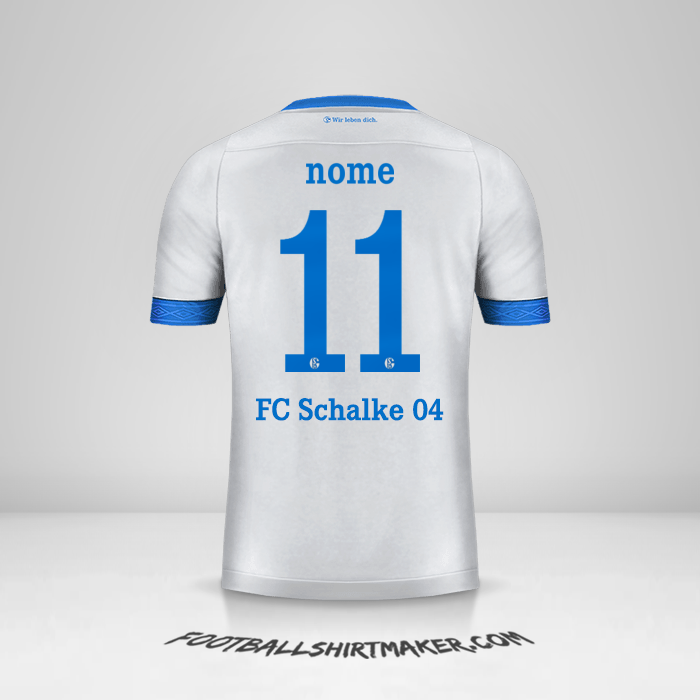 Camisa Schalke 04 Cup 2018/19 Alternativa -  nome - 11