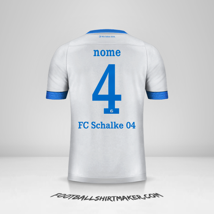 Maglia Schalke 04 Cup 2018/19 Seconda -  nome - 4