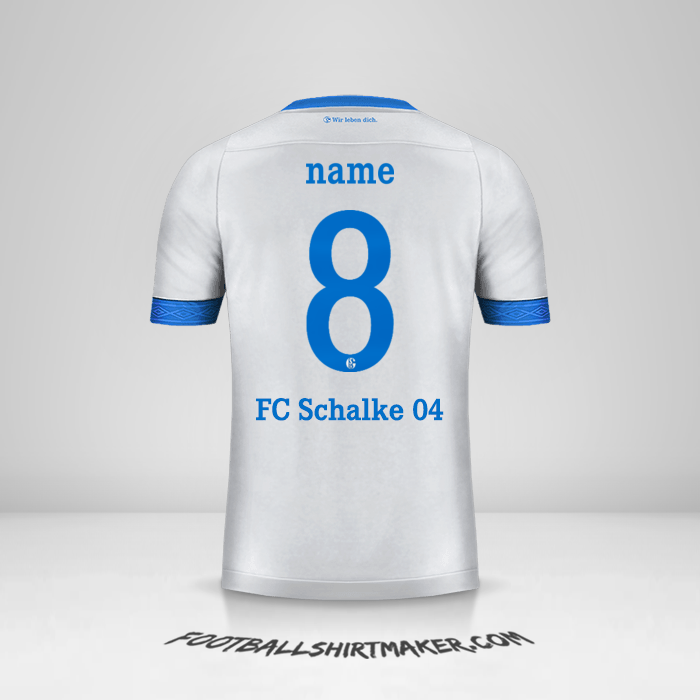 Trikot Schalke 04 Cup 2018/19 Auswärts -  name - 8