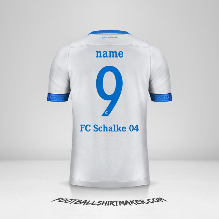 Trikot Schalke 04 Cup 2018/19 Auswärts -  name - 9