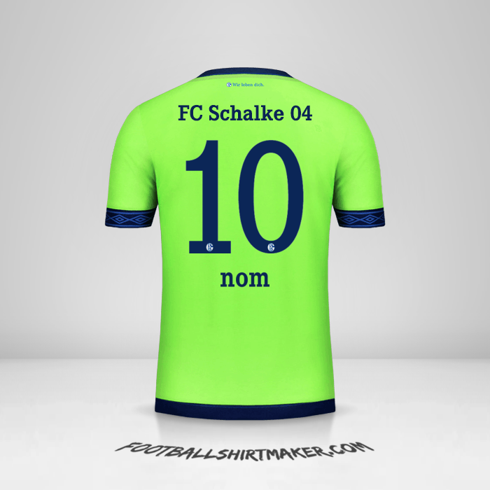 Maillot Schalke 04 2018/19 Troisième -  nom - 10
