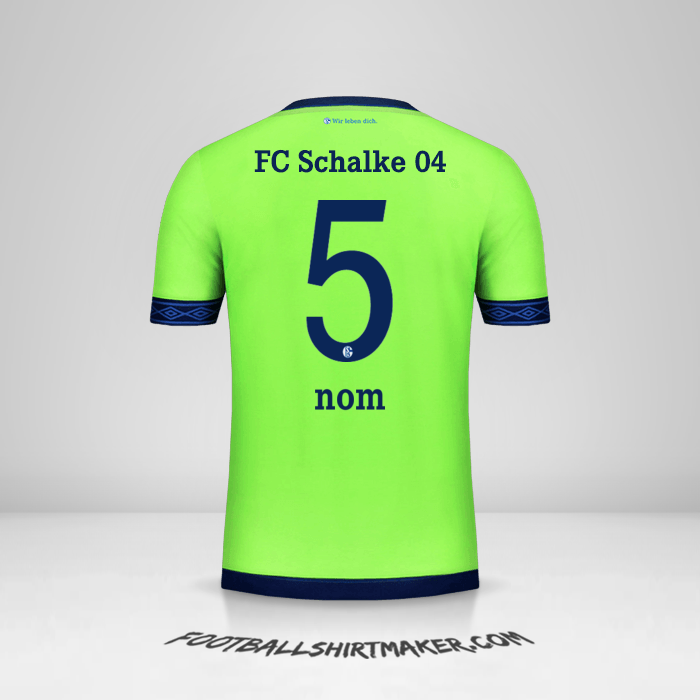 Maillot Schalke 04 2018/19 Troisième -  nom - 5