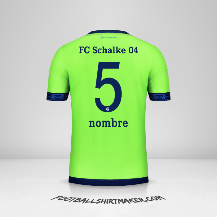 Jersey Schalke 04 2018/19 Tercera -  nombre - 5