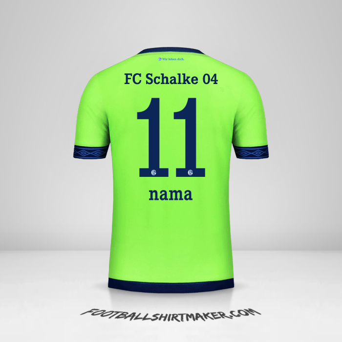 Jersey Schalke 04 2018/19 Ketiga -  nama - 11