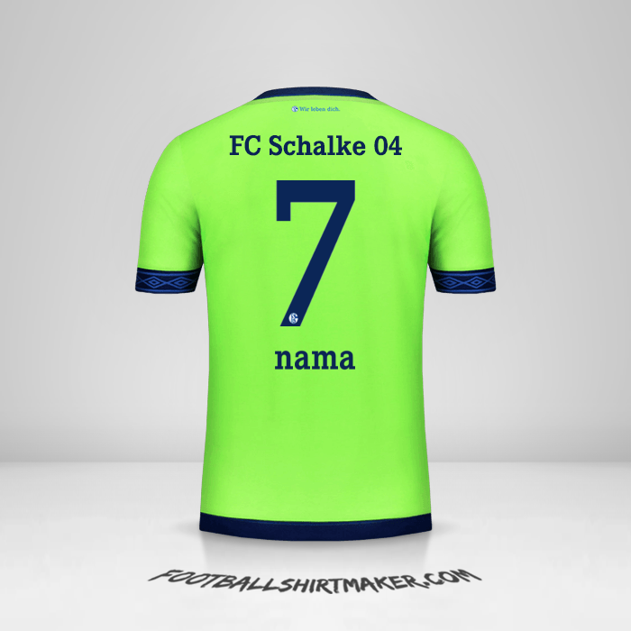Jersey Schalke 04 2018/19 Ketiga -  nama - 7