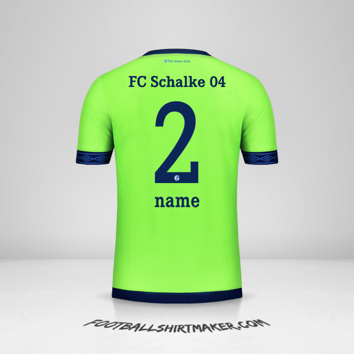 Trikot Schalke 04 2018/19 Dritte -  name - 2