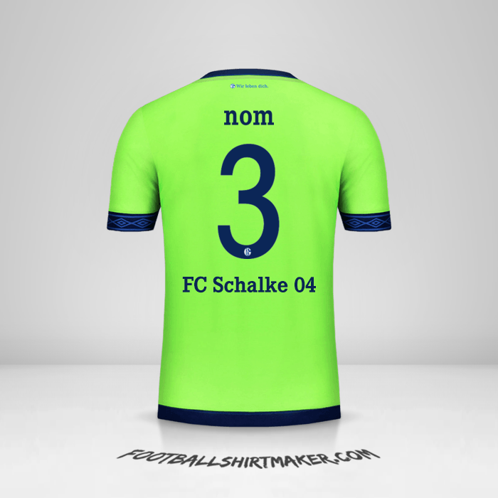 Maillot Schalke 04 Cup 2018/19 Troisième -  nom - 3