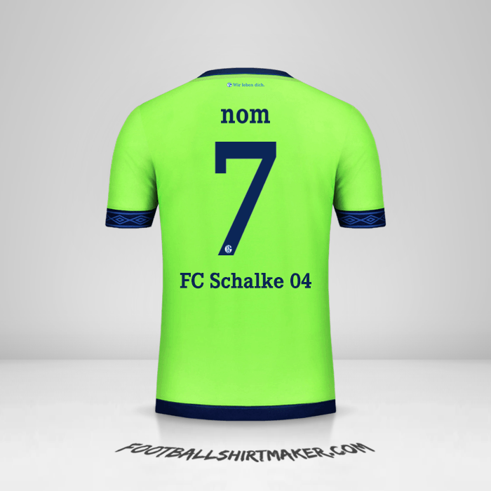 Maillot Schalke 04 Cup 2018/19 Troisième -  nom - 7