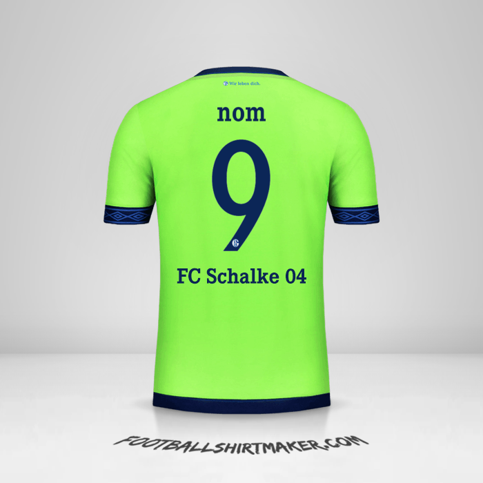 Maillot Schalke 04 Cup 2018/19 Troisième -  nom - 9