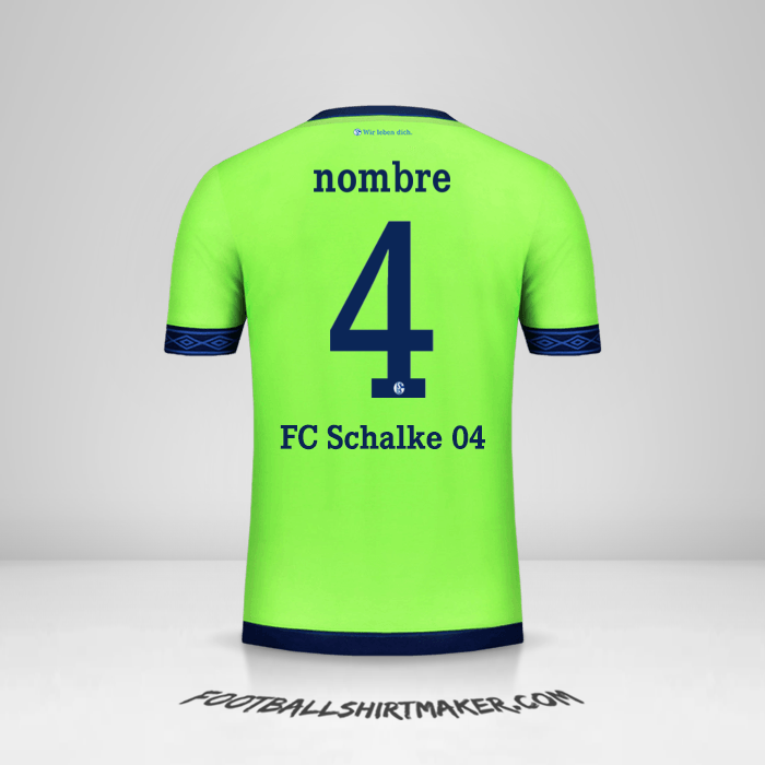 Camiseta Schalke 04 Cup 2018/19 Tercera -  nombre - 4