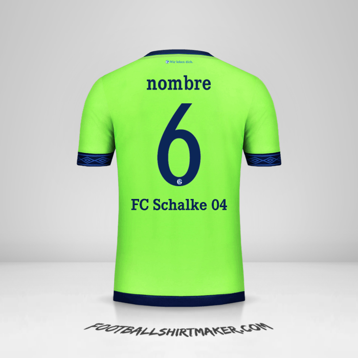 Jersey Schalke 04 Cup 2018/19 Tercera -  nombre - 6