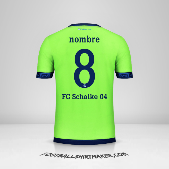 Jersey Schalke 04 Cup 2018/19 Tercera -  nombre - 8