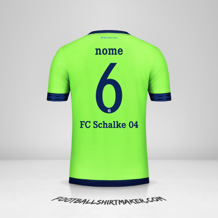 Camisa Schalke 04 Cup 2018/19 Terceira -  nome - 6