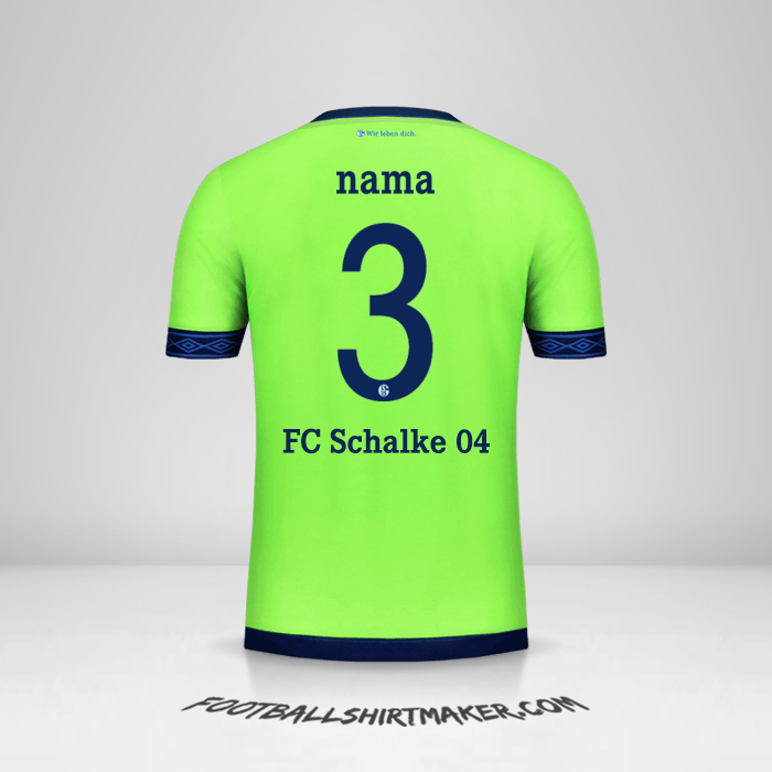 Jersey Schalke 04 Cup 2018/19 Ketiga -  nama - 3