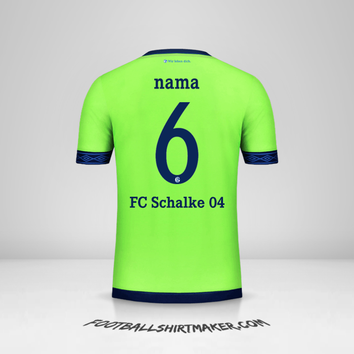 Jersey Schalke 04 Cup 2018/19 Ketiga -  nama - 6