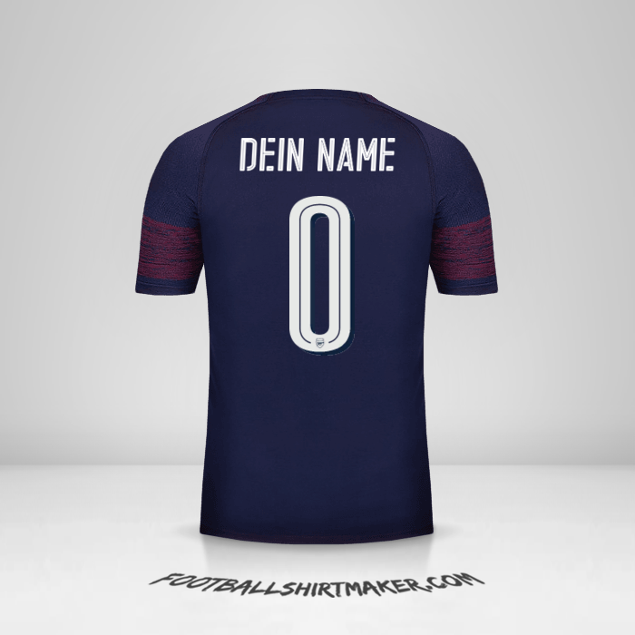 Trikot Arsenal Cup 2018/19 II -  dein name - 0