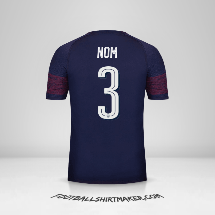 Maillot Arsenal Cup 2018/19 Extérieur -  nom - 3