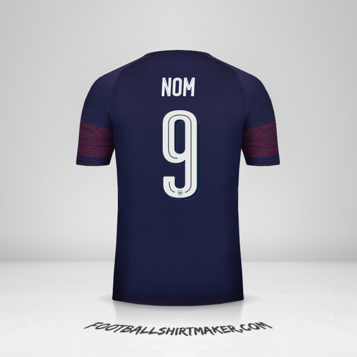 Maillot Arsenal Cup 2018/19 Extérieur -  nom - 9