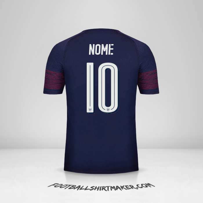 Camisa Arsenal Cup 2018/19 Alternativa -  nome - 10