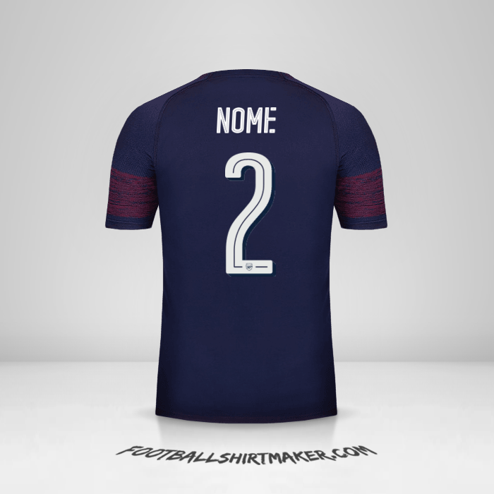 Camisola Arsenal Cup 2018/19 Alternativa -  nome - 2