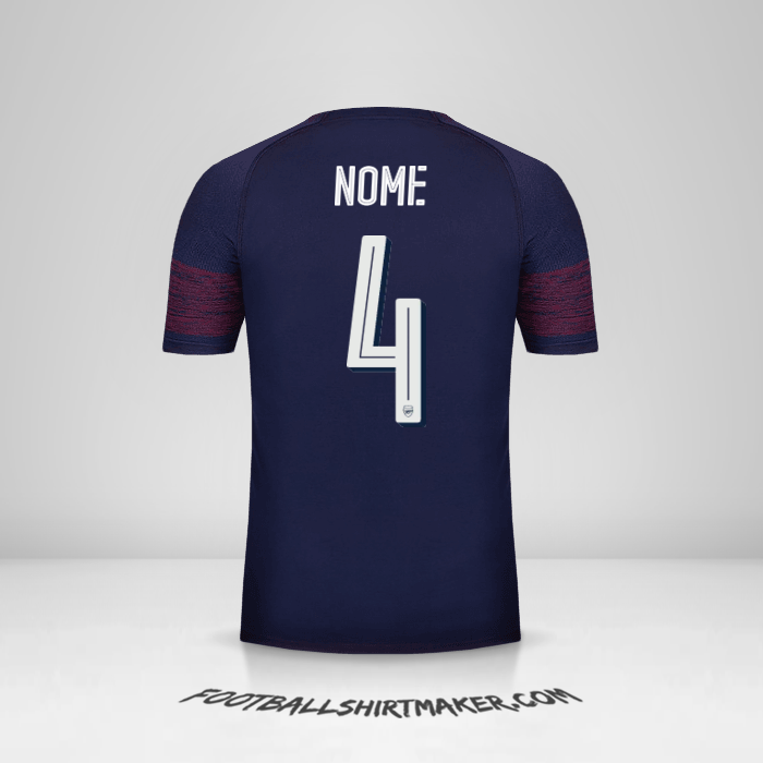Maglia Arsenal Cup 2018/19 Seconda -  nome - 4