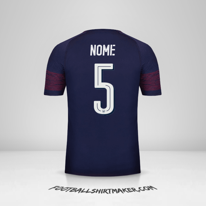 Camisola Arsenal Cup 2018/19 Alternativa -  nome - 5