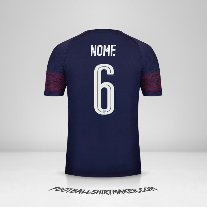 Maglia Arsenal Cup 2018/19 Seconda -  nome - 6