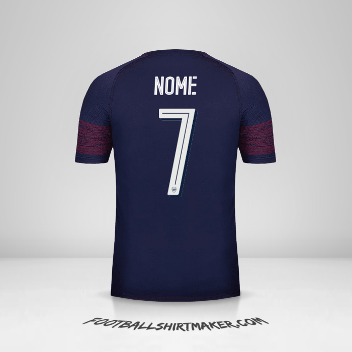 Camisa Arsenal Cup 2018/19 Alternativa -  nome - 7