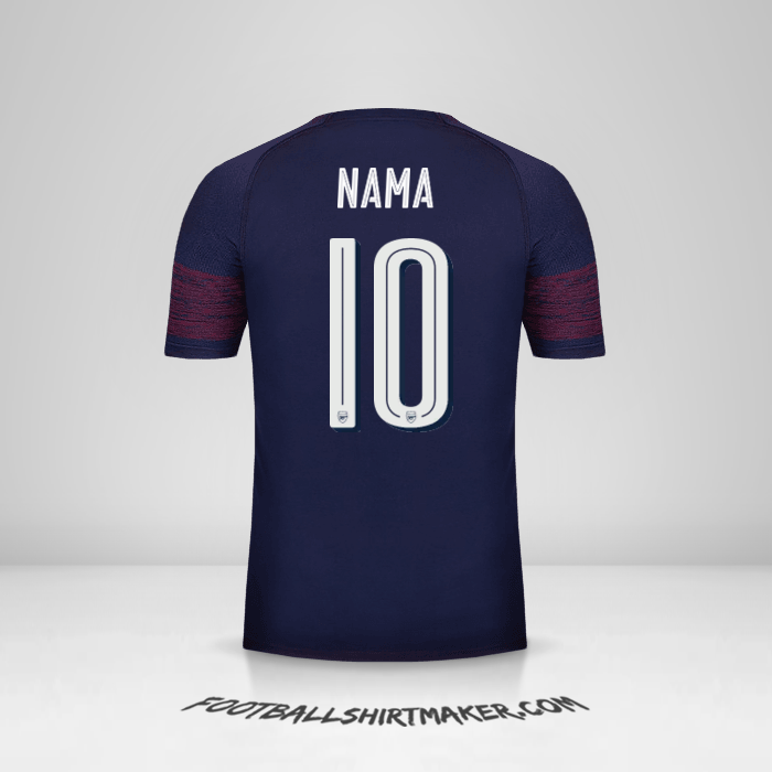 Jersey Arsenal Cup 2018/19 Alternatif -  nama - 10