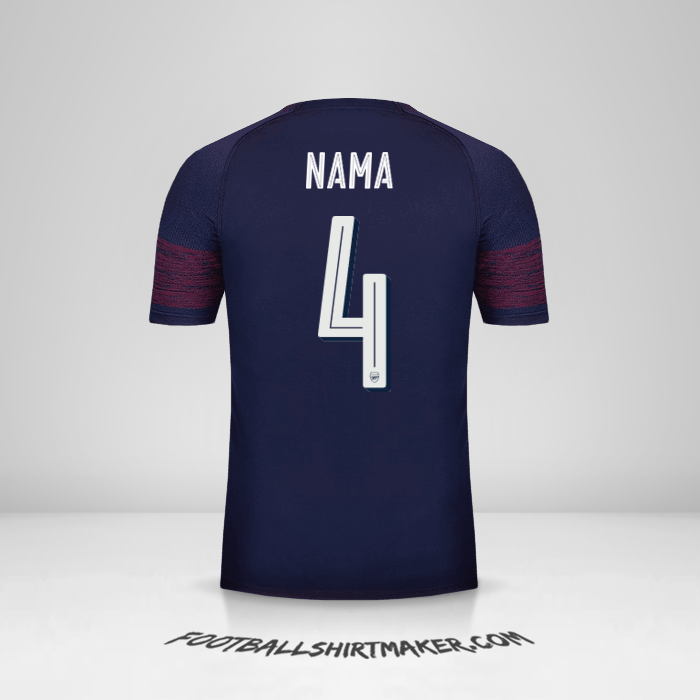 Jersey Arsenal Cup 2018/19 Alternatif -  nama - 4