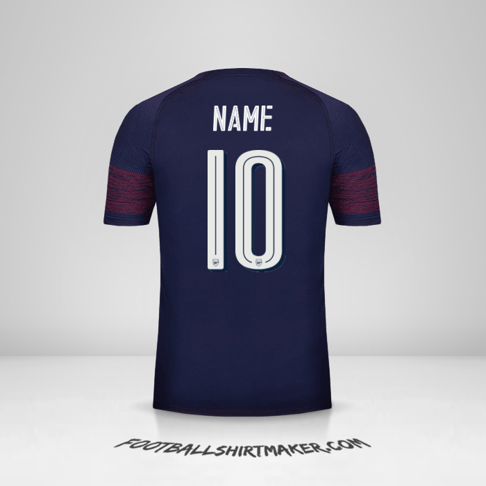 Shirt Arsenal Cup 2018/19 Away -  name - 10