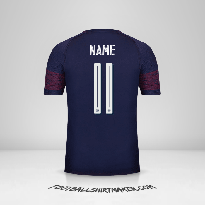 Trikot Arsenal Cup 2018/19 Auswärts -  name - 11