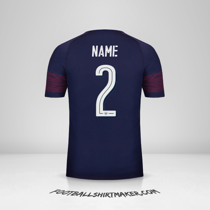 Jersey Arsenal Cup 2018/19 Away -  name - 2