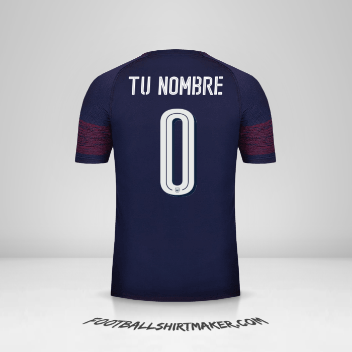 Jersey Arsenal Cup 2018/19 II -  tu nombre - 0