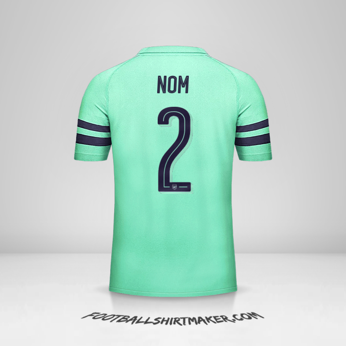 Maillot Arsenal Cup 2018/19 Troisième -  nom - 2