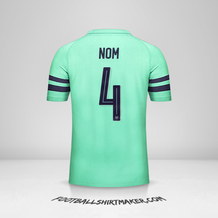 Maillot Arsenal Cup 2018/19 Troisième -  nom - 4
