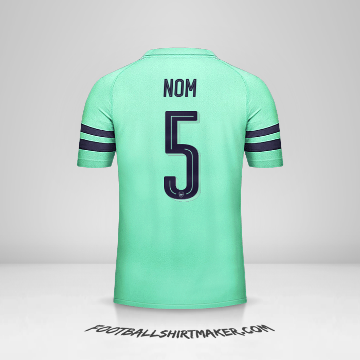 Maillot Arsenal Cup 2018/19 Troisième -  nom - 5