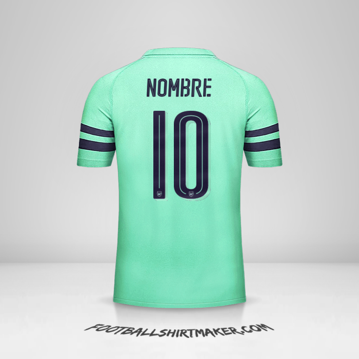 Jersey Arsenal Cup 2018/19 Tercera -  nombre - 10