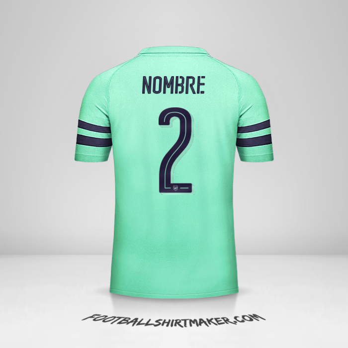 Jersey Arsenal Cup 2018/19 Tercera -  nombre - 2