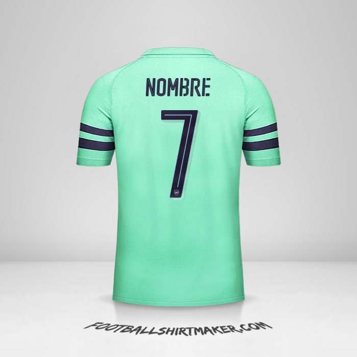 Jersey Arsenal Cup 2018/19 Tercera -  nombre - 7