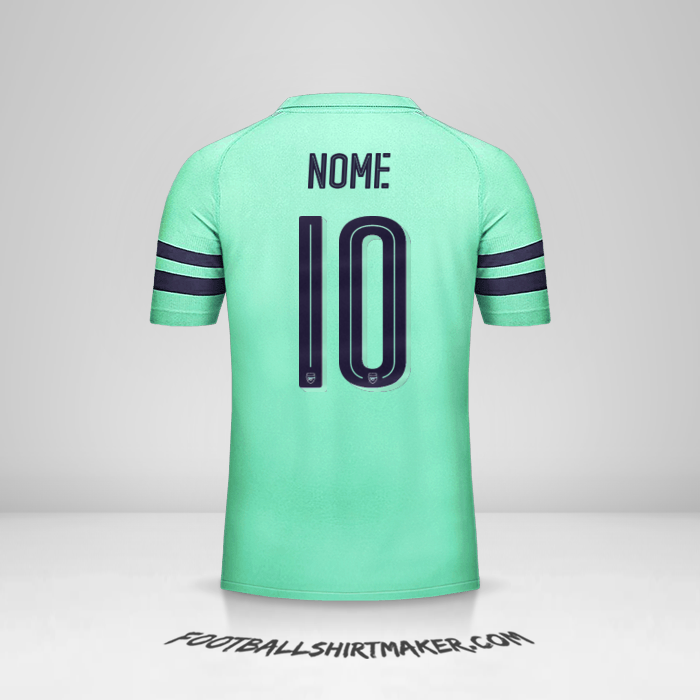 Camisa Arsenal Cup 2018/19 Terceira -  nome - 10