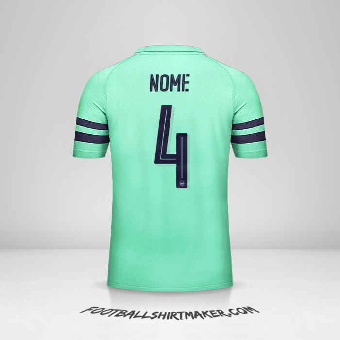 Camisa Arsenal Cup 2018/19 Terceira -  nome - 4