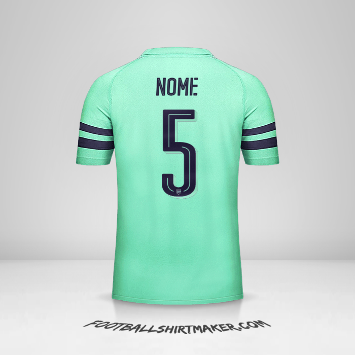 Maglia Arsenal Cup 2018/19 Terza -  nome - 5