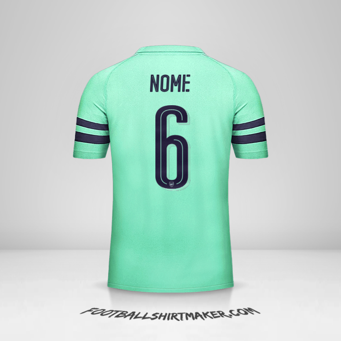Camisola Arsenal Cup 2018/19 Terceira -  nome - 6