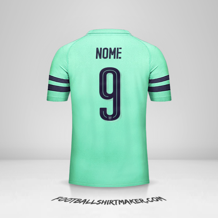 Camisa Arsenal Cup 2018/19 Terceira -  nome - 9