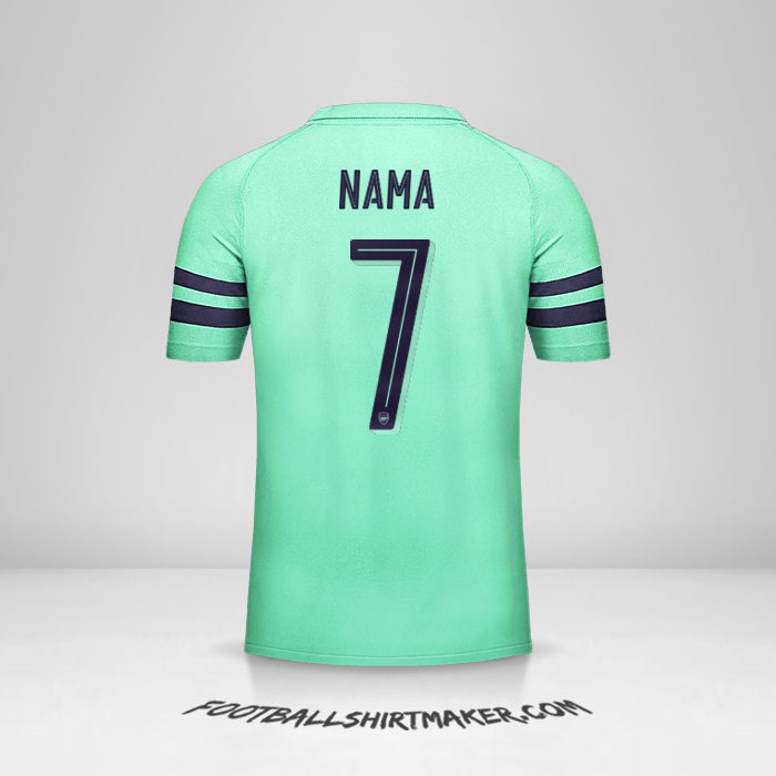 Jersey Arsenal Cup 2018/19 Ketiga -  nama - 7