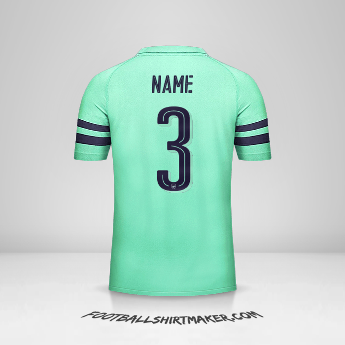 Jersey Arsenal Cup 2018/19 Third -  name - 3