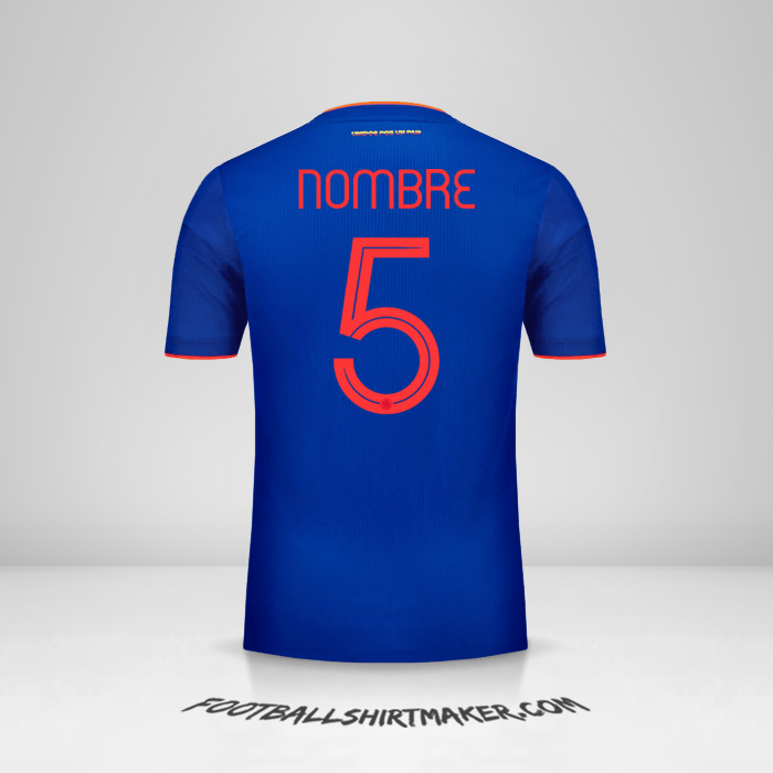Jersey Colombia 2019 Visita -  nombre - 5