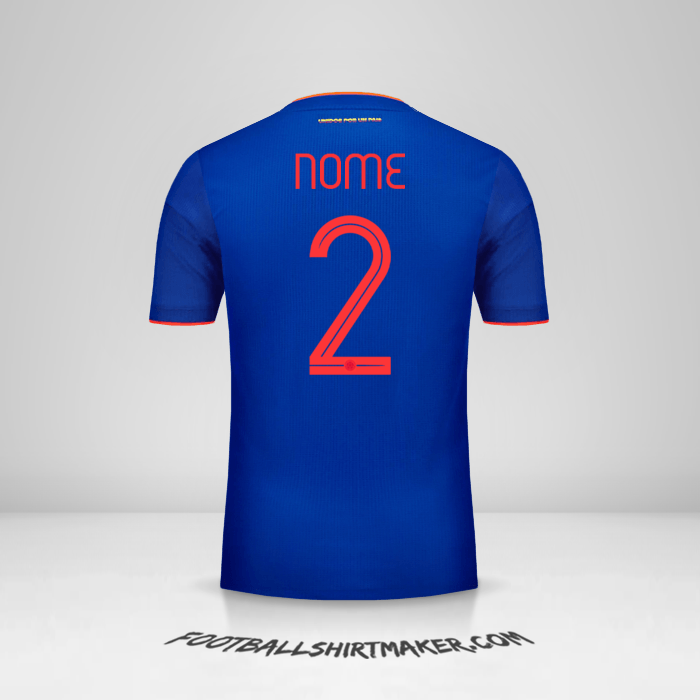 Maglia Colombia 2019 Seconda -  nome - 2